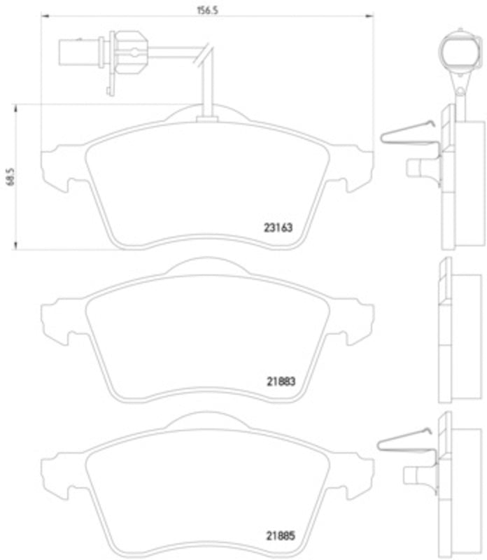 Hella Pagid Disc Brake Pad Set 355008931