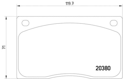 Hella Pagid Disc Brake Pad Set 355009611