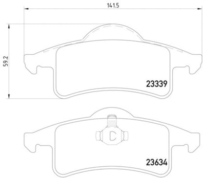 Hella Pagid Disc Brake Pad Set 355009891