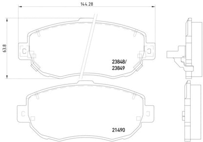 Hella Pagid Disc Brake Pad Set 355010151