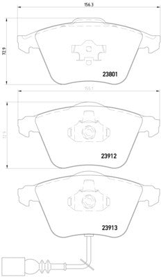 Hella Pagid Disc Brake Pad Set 355010351