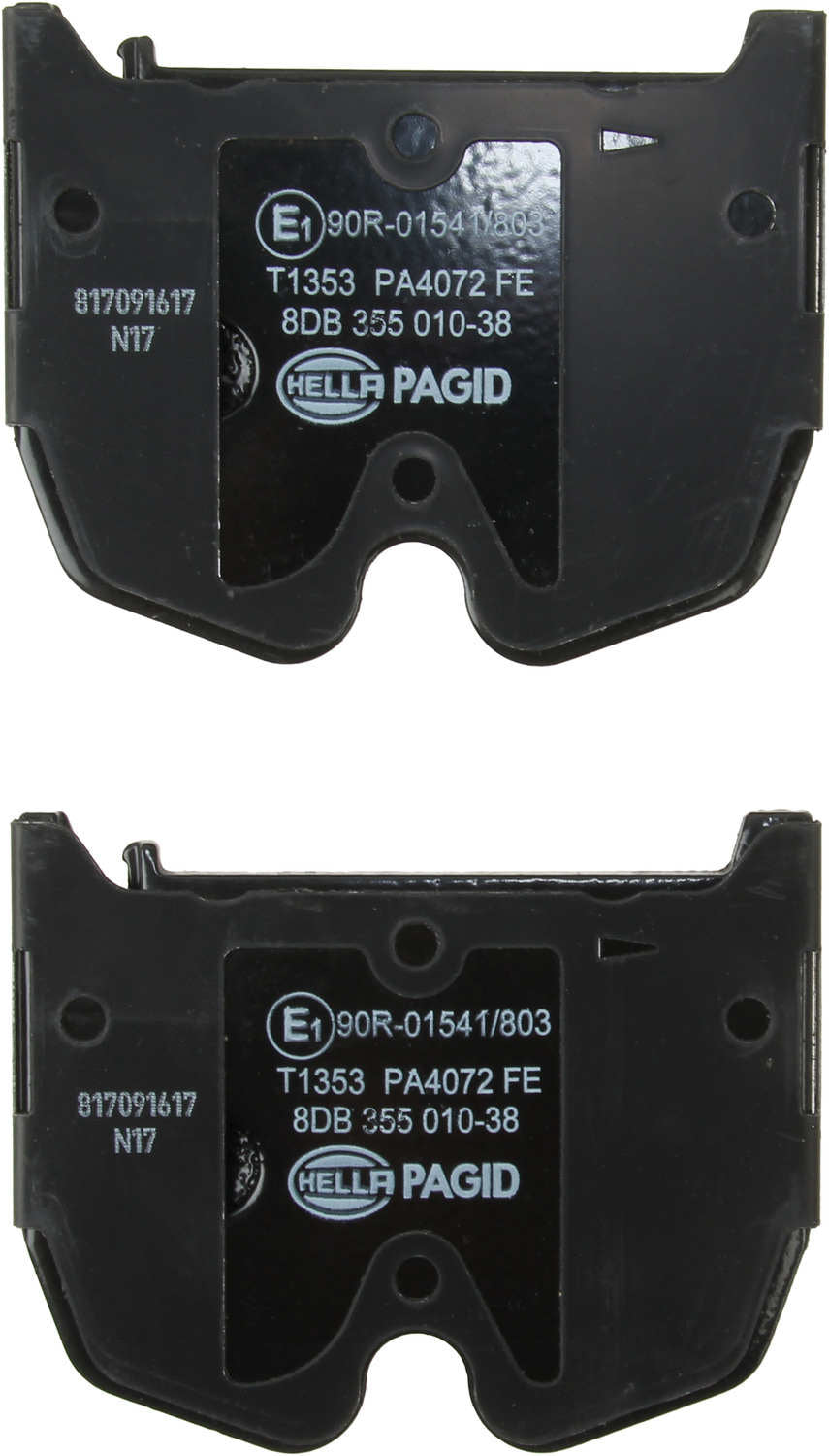 Hella Pagid Disc Brake Pad Set 355010381