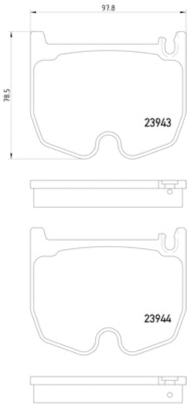 Hella Pagid Disc Brake Pad Set 355010381