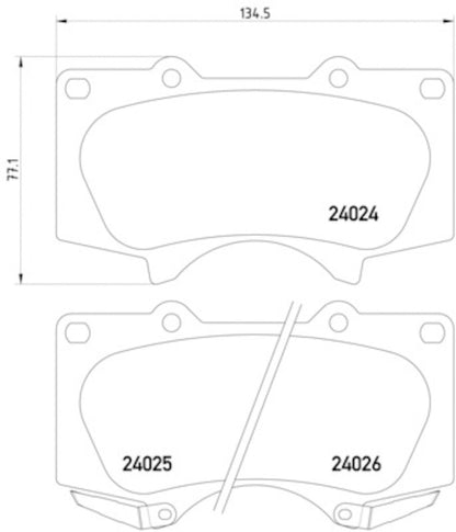 Hella Pagid Disc Brake Pad Set 355010491