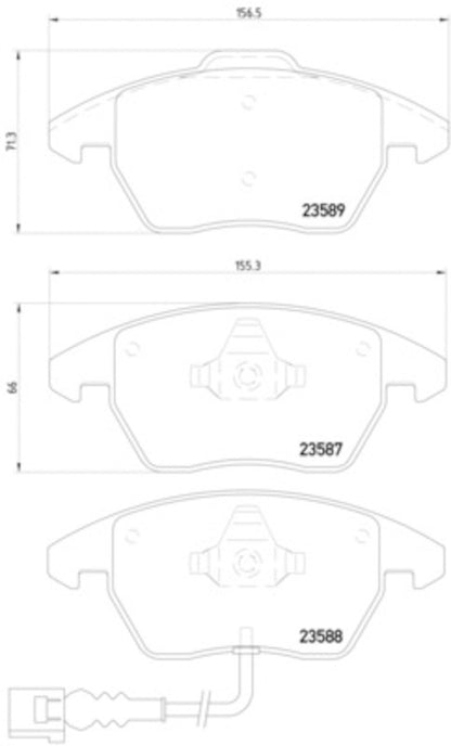 Hella Pagid Disc Brake Pad Set 355010581
