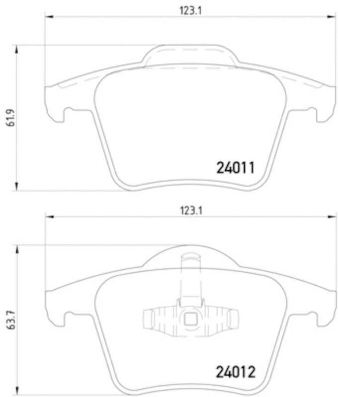 Hella Pagid Disc Brake Pad Set 355010801