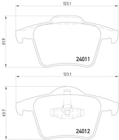 Hella Pagid Disc Brake Pad Set 355010801