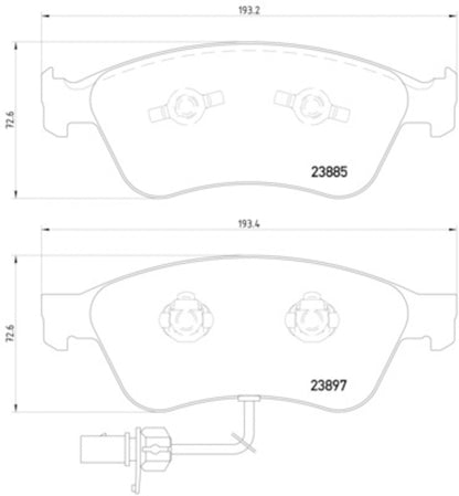 Hella Pagid Disc Brake Pad Set 355011021