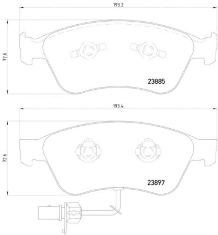 Hella Pagid Disc Brake Pad Set 355011021
