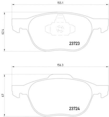 Hella Pagid Disc Brake Pad Set 355011191