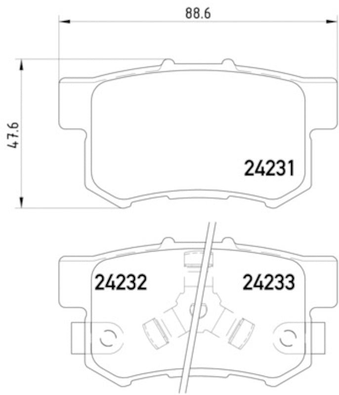 Hella Pagid Disc Brake Pad Set 355012061