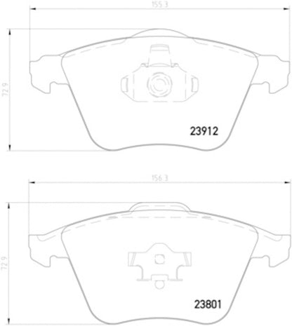 Hella Pagid Disc Brake Pad Set 355012281