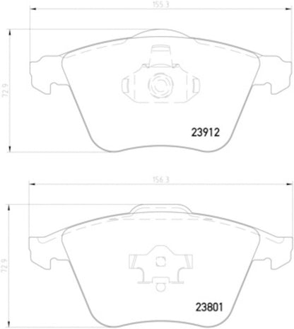 Hella Pagid Disc Brake Pad Set 355012281