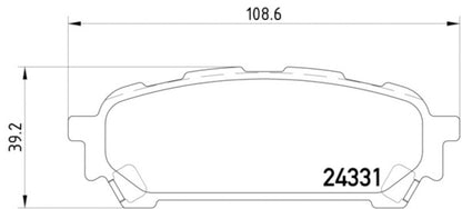 Hella Pagid Disc Brake Pad Set 355012311