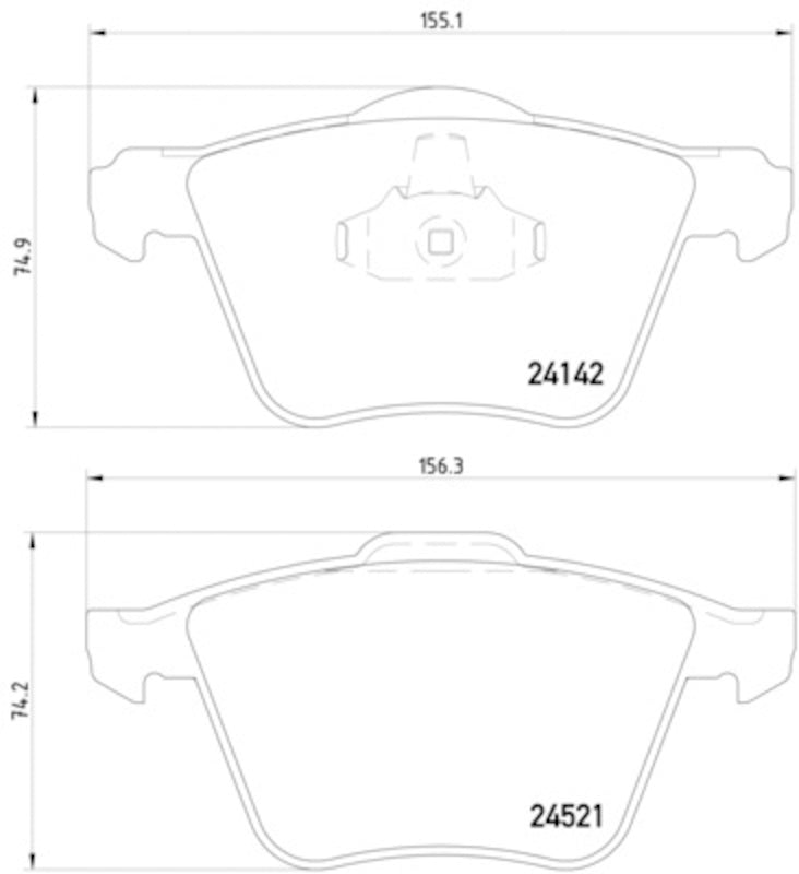 Hella Pagid Disc Brake Pad Set 355013001