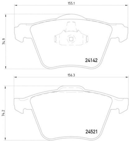 Hella Pagid Disc Brake Pad Set 355013001