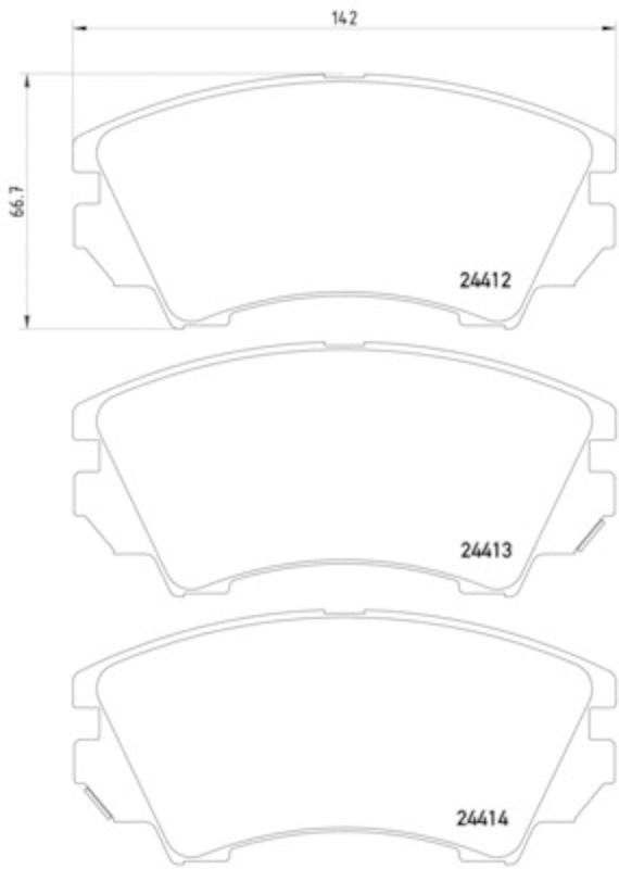 Hella Pagid Disc Brake Pad Set 355013041