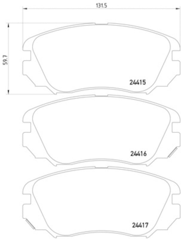 Hella Pagid Disc Brake Pad Set 355013051