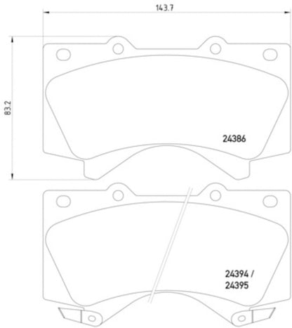 Hella Pagid Disc Brake Pad Set 355013151