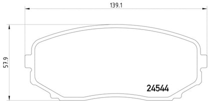 Hella Pagid Disc Brake Pad Set 355013251