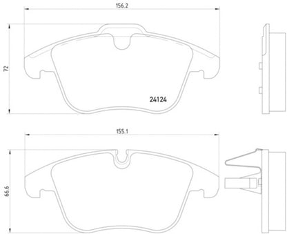 Hella Pagid Disc Brake Pad Set 355013621