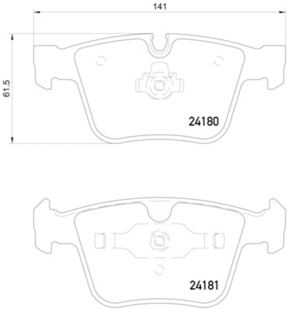 Hella Pagid Disc Brake Pad Set 355013641
