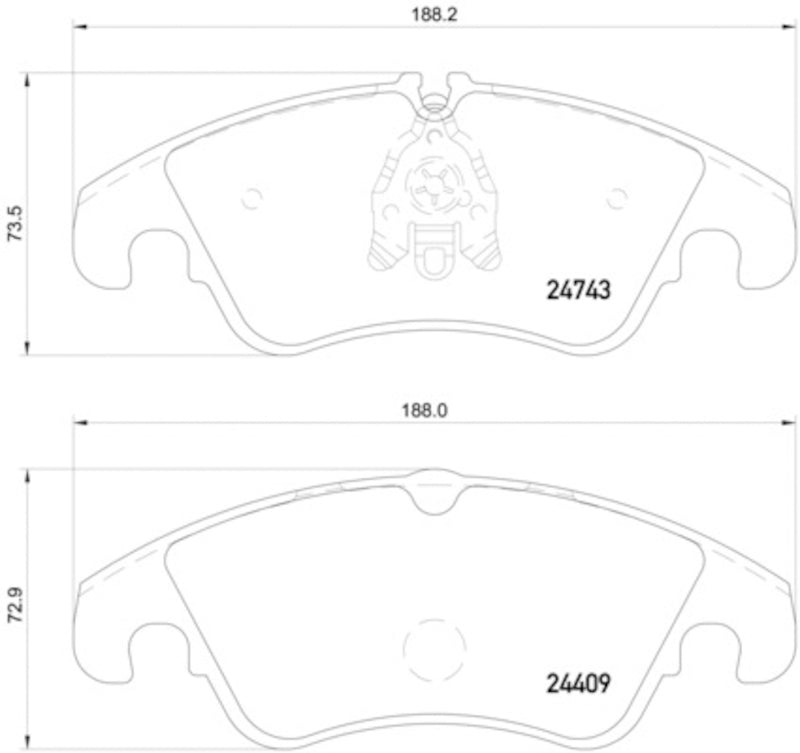 Hella Pagid Disc Brake Pad Set 355013751