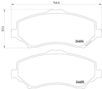 Hella Pagid Disc Brake Pad Set 355014231