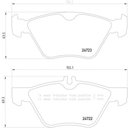 Hella Pagid Disc Brake Pad Set 355014291
