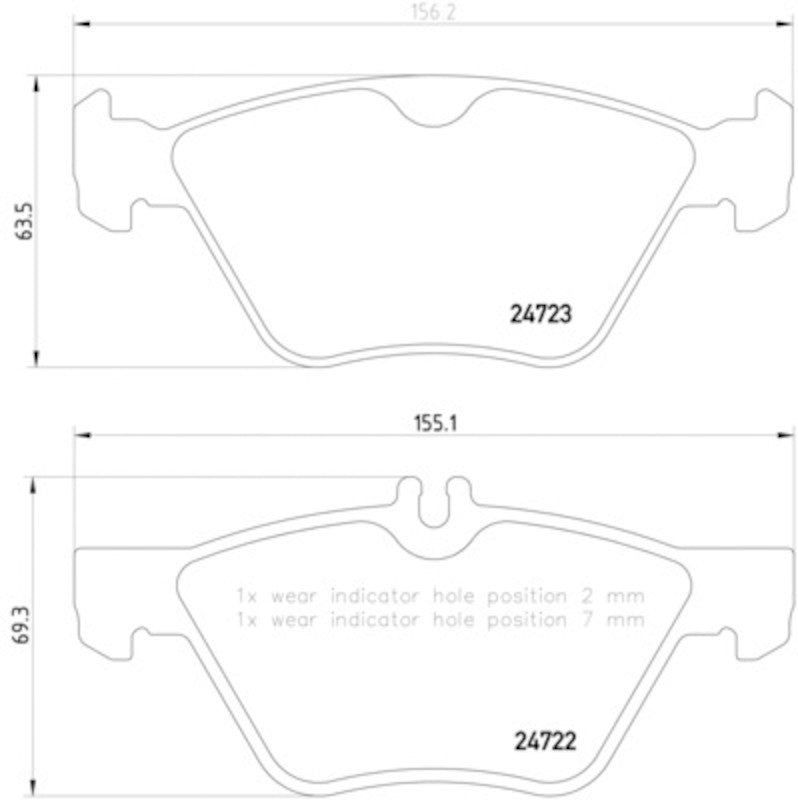 Hella Pagid Disc Brake Pad Set 355014291