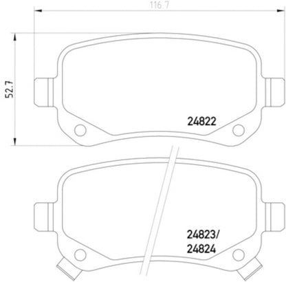 Hella Pagid Disc Brake Pad Set 355014331