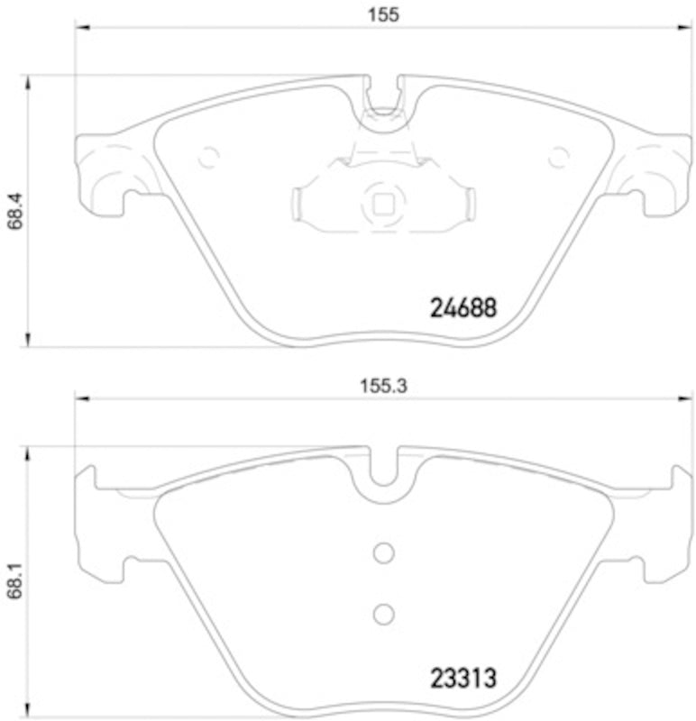 Hella Pagid Disc Brake Pad Set 355015261