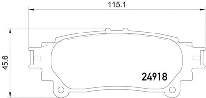 Hella Pagid Disc Brake Pad Set 355015371