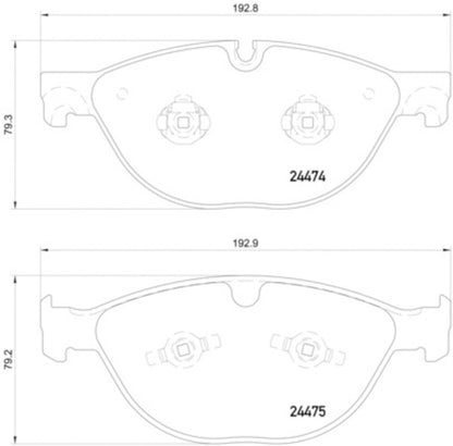 Hella Pagid Disc Brake Pad Set 355015701