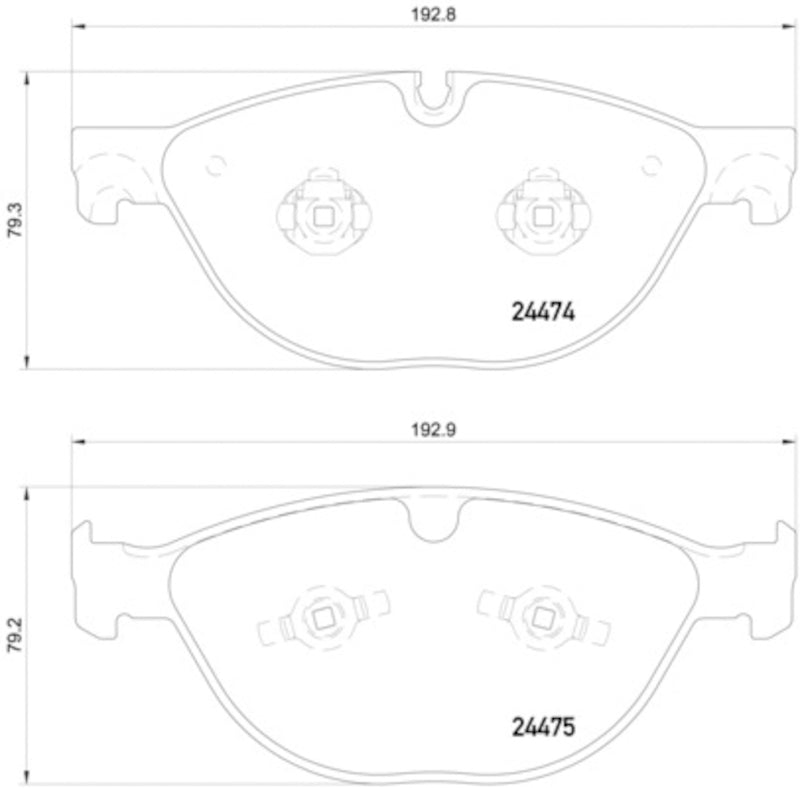 Hella Pagid Disc Brake Pad Set 355015701