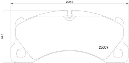 Hella 2012+ Porsche Cayenne 958 Front Brake Pad Set 355015801