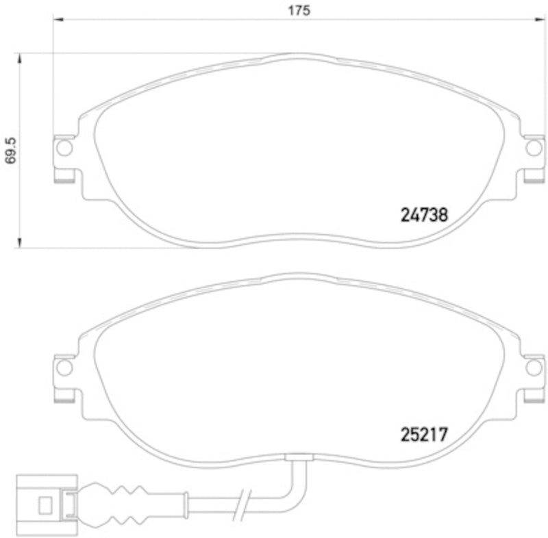 Hella Pagid Disc Brake Pad Set 355015921