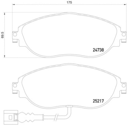 Hella Pagid Disc Brake Pad Set 355015921