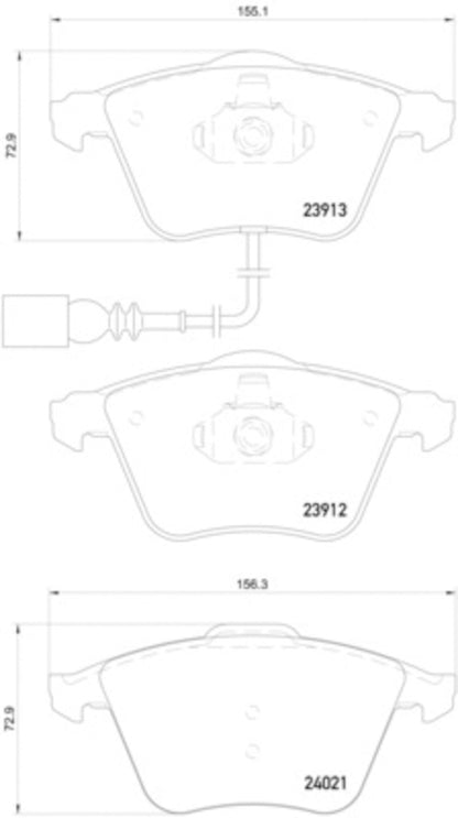 Hella Pagid Disc Brake Pad Set 355015971
