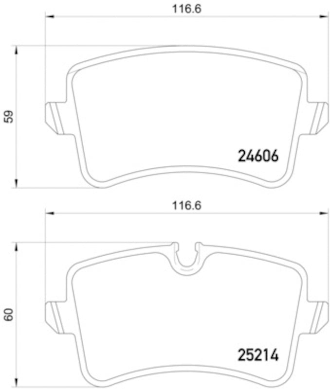 Hella Pagid Disc Brake Pad Set 355016001