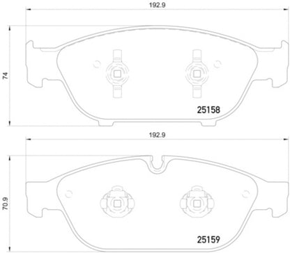 Hella Pagid Disc Brake Pad Set 355016031
