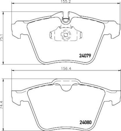 Hella Pagid Disc Brake Pad Set 355016291