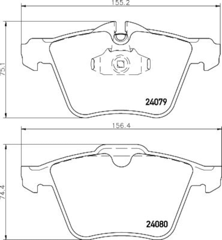 Hella Pagid Disc Brake Pad Set 355016291