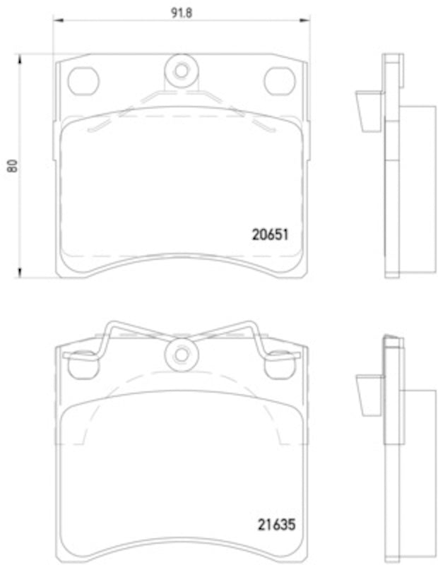 Hella Pagid Disc Brake Pad Set 355018381