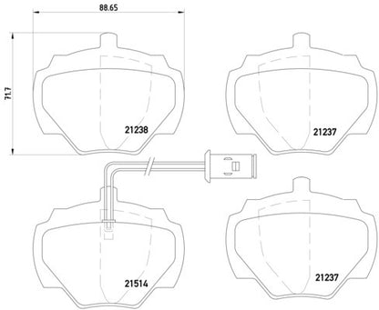 Hella Pagid Disc Brake Pad Set 355019241