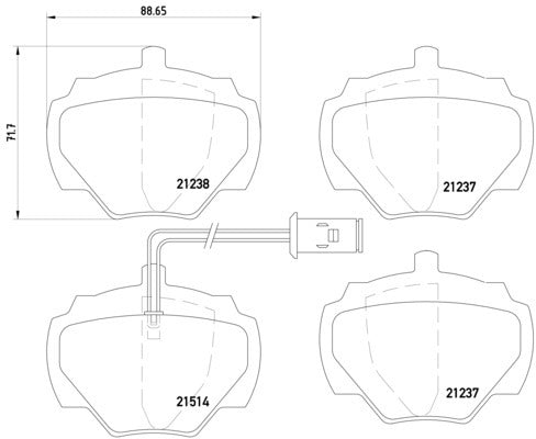 Hella Pagid Disc Brake Pad Set 355019241