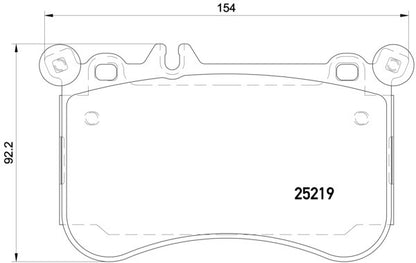 Hella Pagid Disc Brake Pad Set 355019611