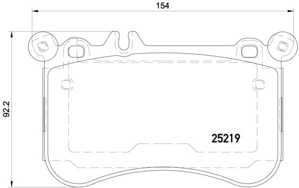 Hella Pagid Disc Brake Pad Set 355019671