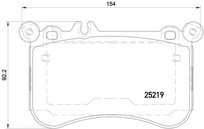 Hella Pagid Disc Brake Pad Set 355019671
