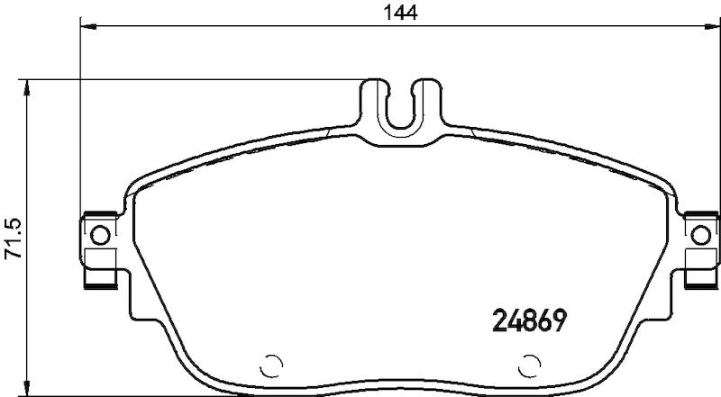 Hella Pagid Disc Brake Pad Set 355019721